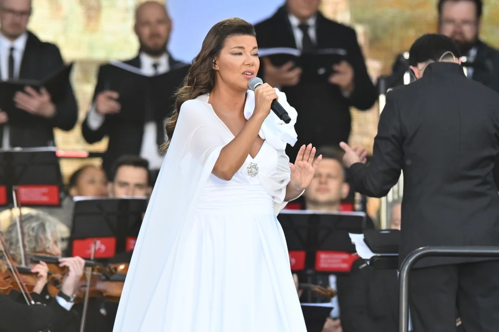 Edyta Górniak podczas koncertu "Symfonia Miłosierdzia"