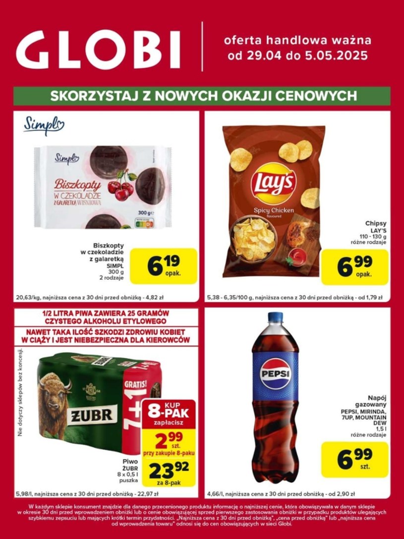 Gazetka promocyjna Globi - ważna od 29. 04. 2025 do 05. 05. 2025