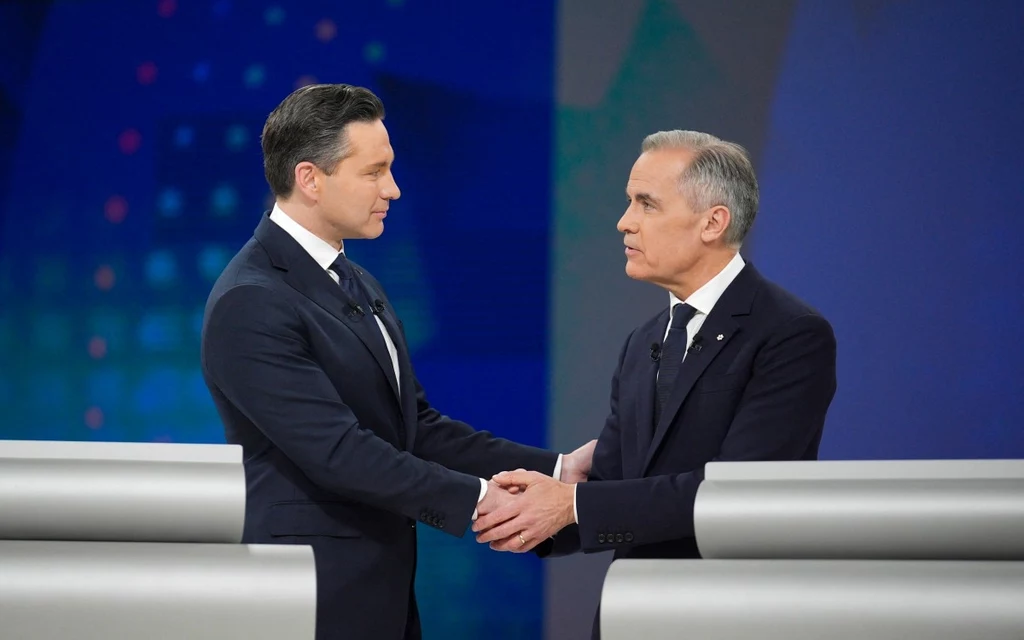Wybory parlamentarne w Kanadzie. Które ugrupowanie będzie rządzić krajem? Na zdjęciu liderzy: Pierre Poilievre (Partia Konserwatywna) i Mark Carney (Partia Liberalna) Wybory parlamentarne w Kanadzie. Które ugrupowanie będzie rządzić krajem? Na zdjęciu liderzy: Pierre Poilievre (Partia Konserwatywna) i Mark Carney (Partia Liberalna)