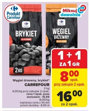 Promocja na węgiel i brykiet w Carrefourze Promocja na węgiel i brykiet w Carrefourze
