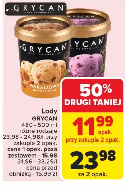 Grycan Lody czekoladowe 500 ml