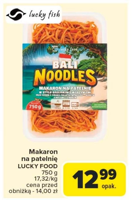 Lucky Food Bangkok Noodles Makaron na patelnię w stylu tajskim z warzywami 750 g