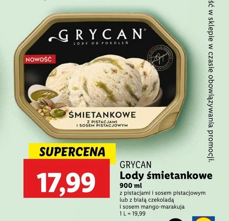Grycan Lody waniliowe 1100 ml