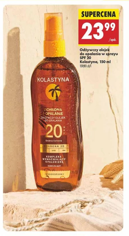Kolastyna Odżywczy olejek do opalania SPF 20 150 ml