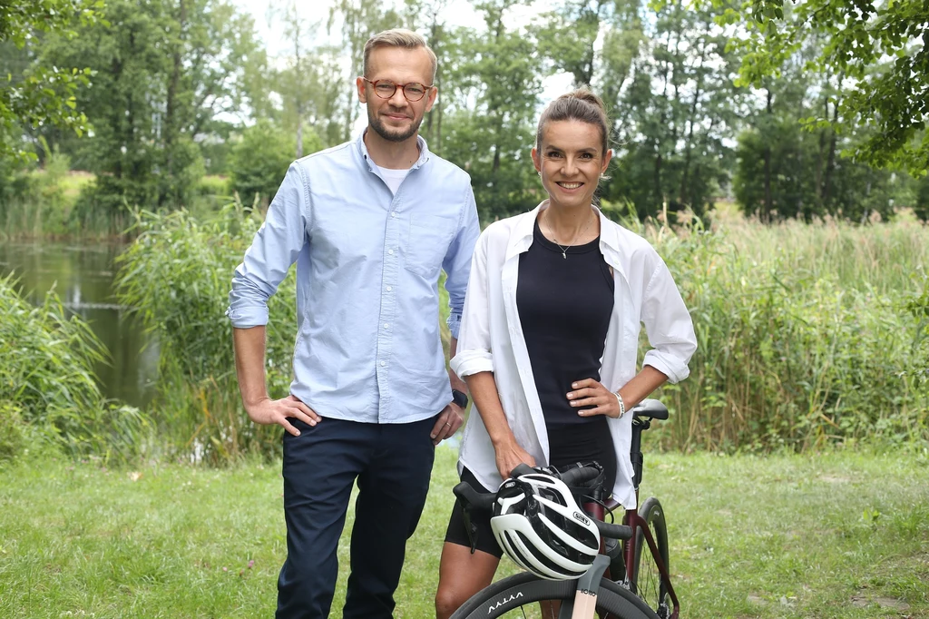 Maja Włoszczowska i Przemysław Białkowski w spocie Stowarzyszenia