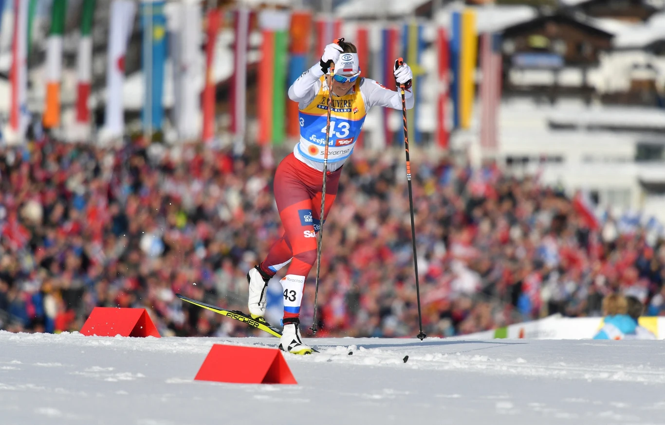Urszula Łętocha-Garbień w czasie MŚ w Seefeld
