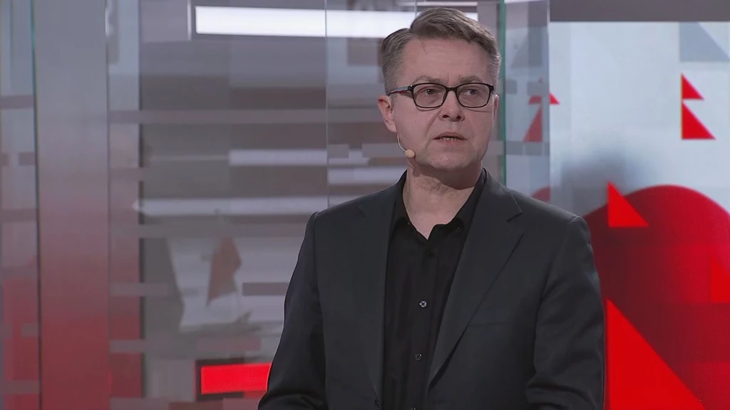 Maciej Maciak podczas poniedziałkowej debaty prezydenckiej 