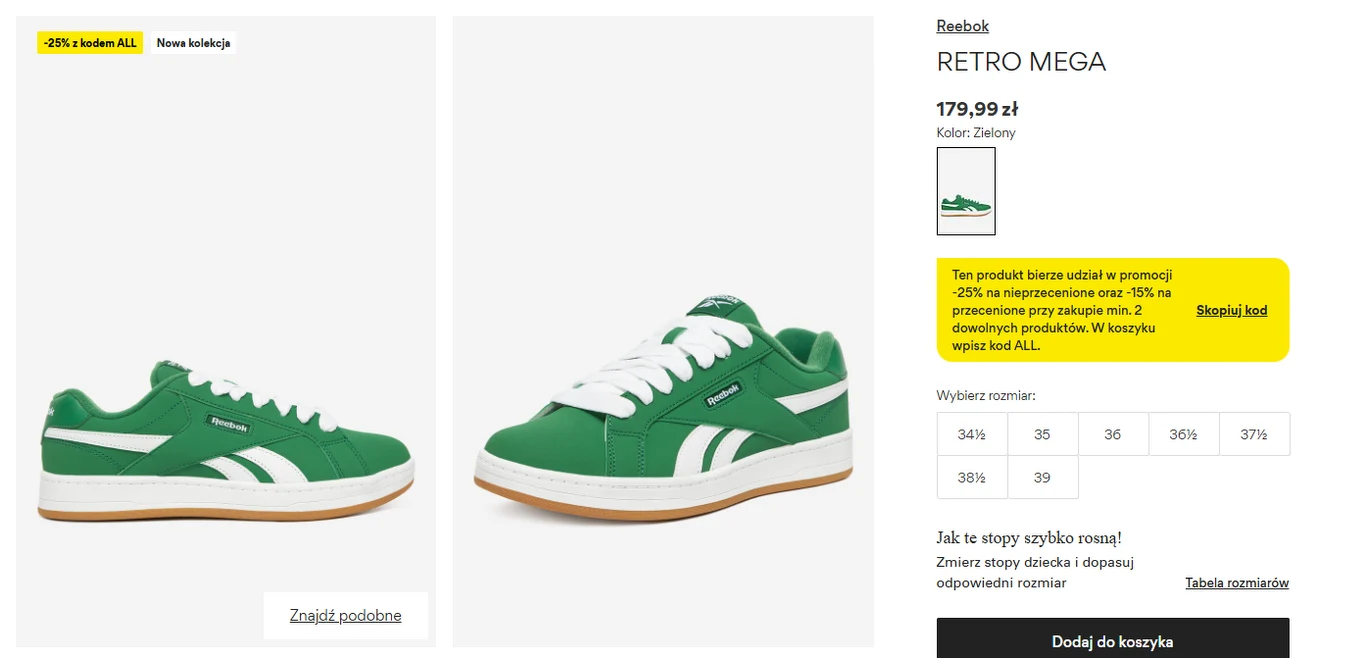Sneakersy Retro Reebok Sneakersy Retro Reebok