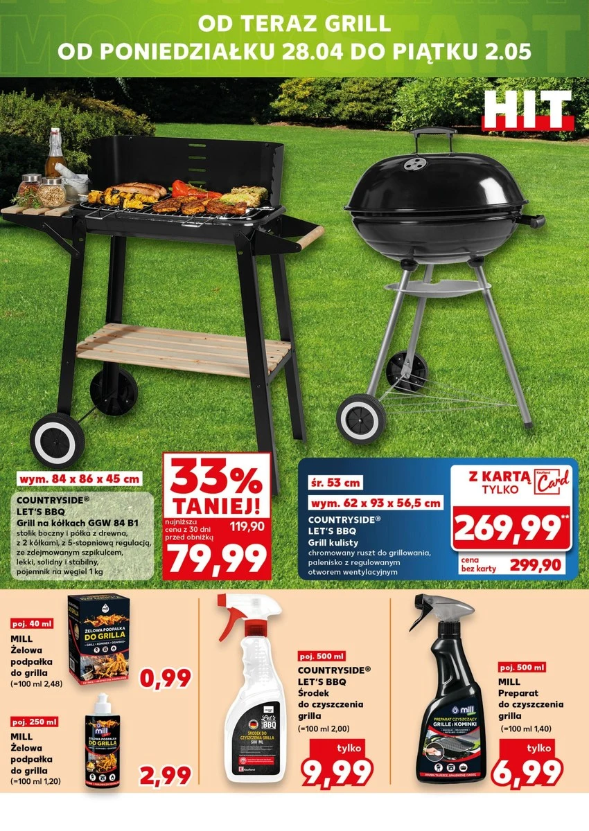 Z takim sprzętem majówka będzie udana! Grille i akcesoria taniej w Kauflandzie!