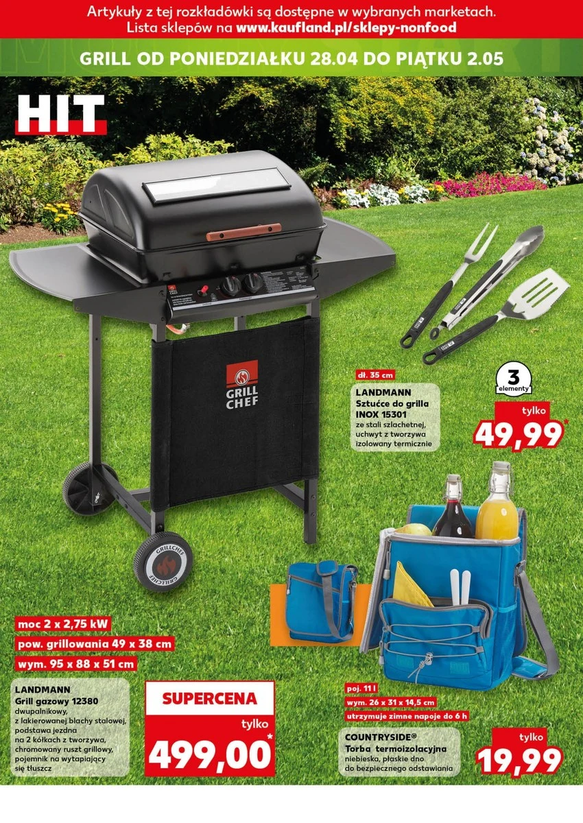 Z takim sprzętem majówka będzie udana! Grille i akcesoria taniej w Kauflandzie!