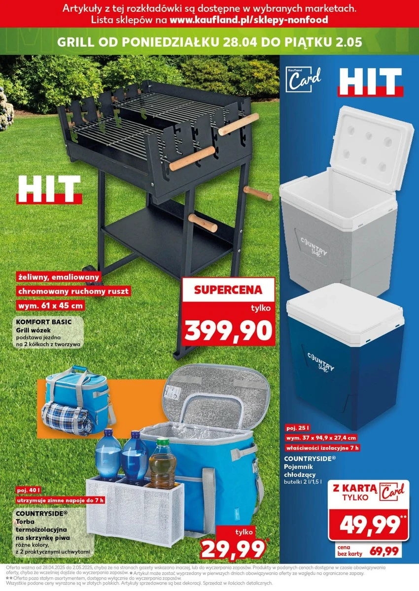 Z takim sprzętem majówka będzie udana! Grille i akcesoria taniej w Kauflandzie!