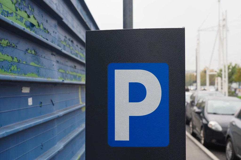Oto, jak może zachować się Policja w przypadku kolizji na takim parkingu. Oznakowanie parkingu.