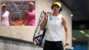 Oto co Świątek zrobiła z Rosjanką po ostatniej piłce. Kamera to złapała