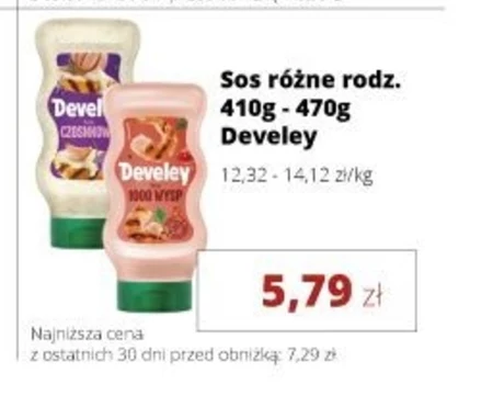 Develey Sos czosnkowy 410 g