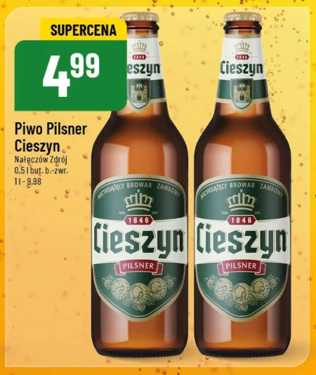 Cieszyn Pilsner Piwo jasne 500 ml