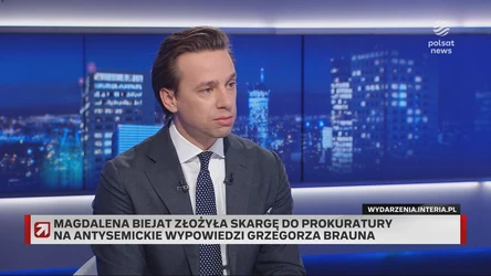 Bosak w "Gościu Wydarzeń" o słowach Brauna: Ja się znieważenia nie dopatruję