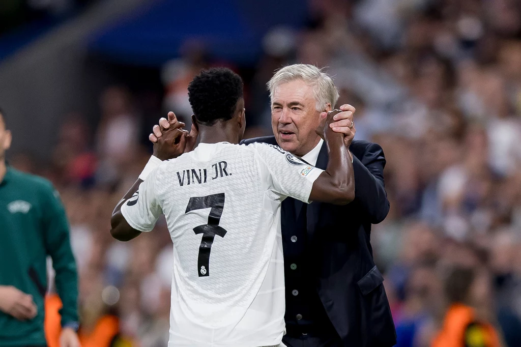 Carlo Ancelotti i Vinicius Junior Carlo Ancelotti i Vinicius Junior
