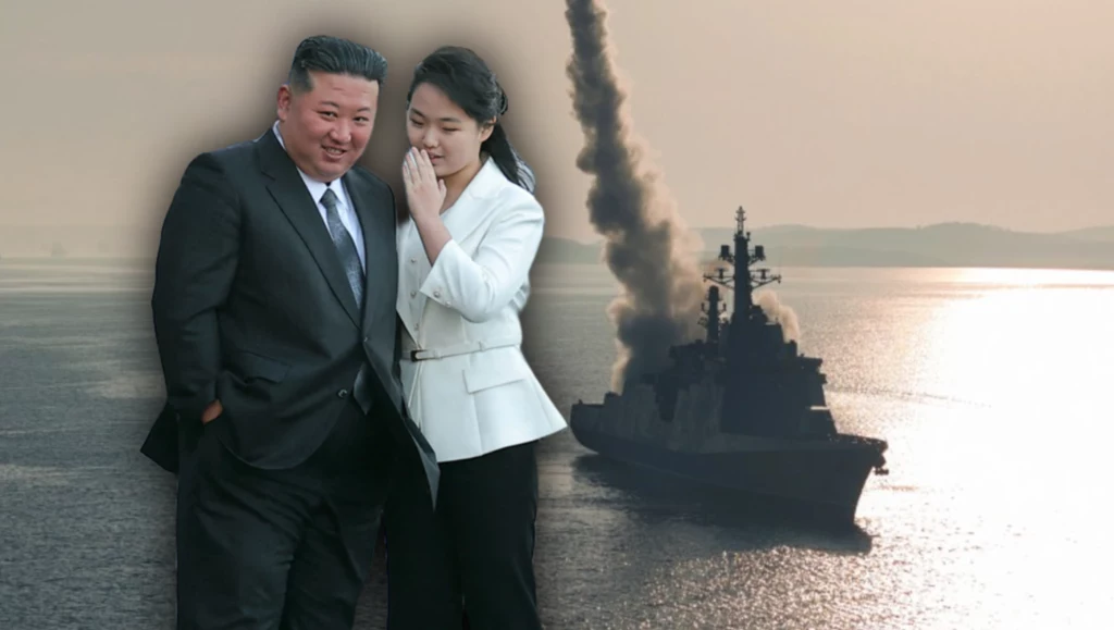 Kim Dzong Un wraz z córką Kim Dzong Un wraz z córką