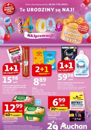 Gazetka promocyjna Auchan Hipermarket, ważna od 30.04.2025 do 07.05.2025.