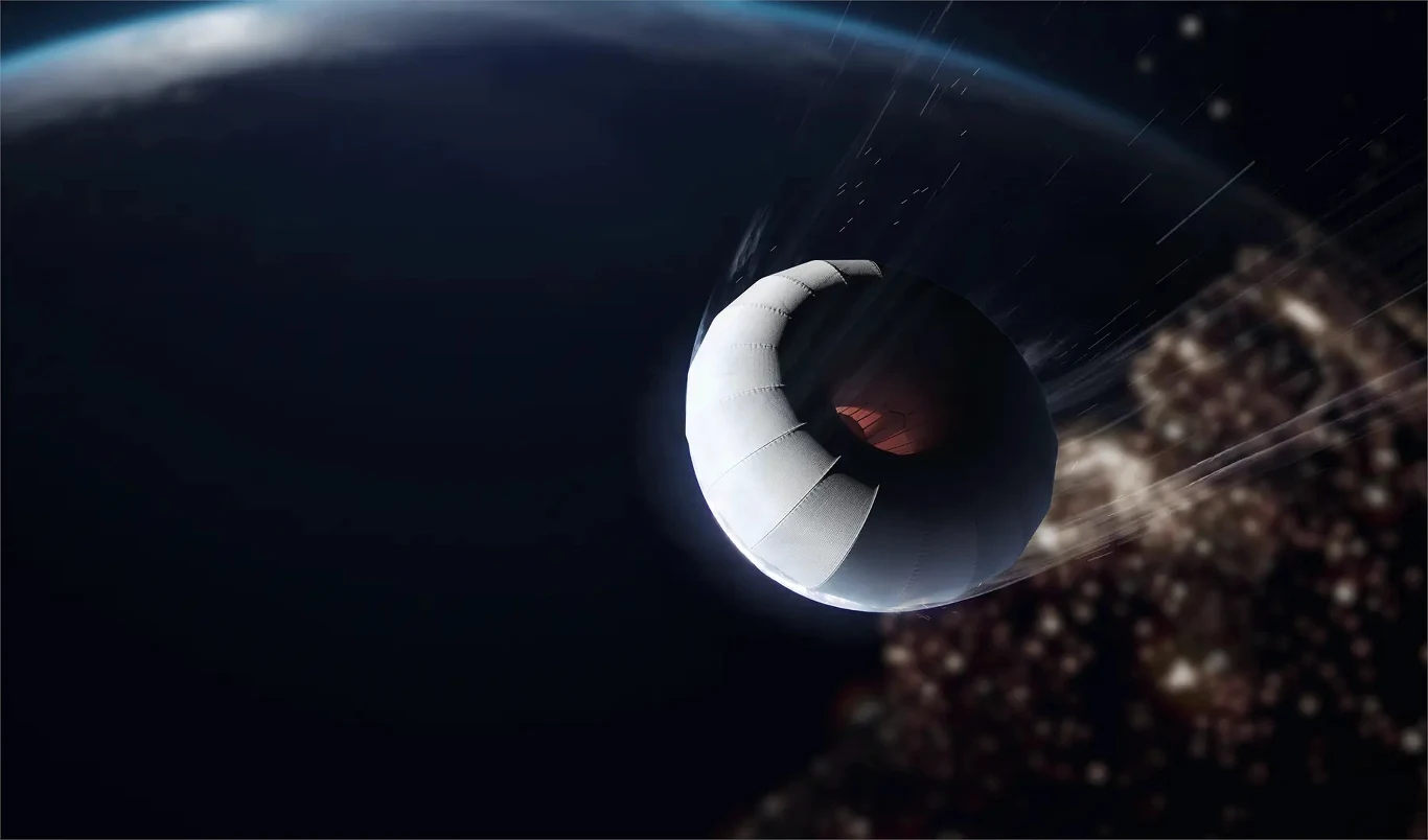 Wizja artystyczna kapsuły wejściowej Phoenix 1 firmy Atmos Space Cargo. article cover