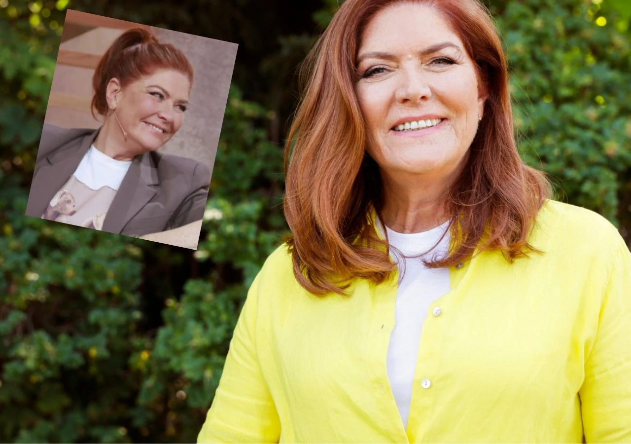 Katarzyna Dowbor pozuje w nowej fryzurze