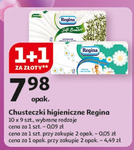 Chusteczki higieniczne Regina