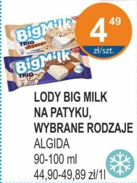 Big Milk Trio Crunchy Cookie & Straciatella Lody 90 ml