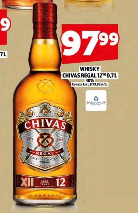 Chivas Regal Aged 12 Years Blended Scotch Whisky 700 ml
