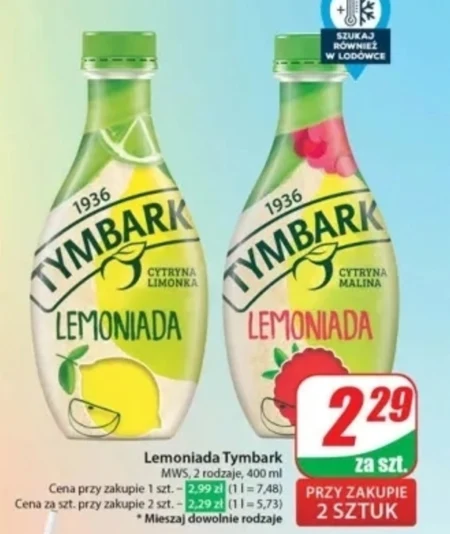 Tymbark Lemoniada cytryna-limonka 400 ml