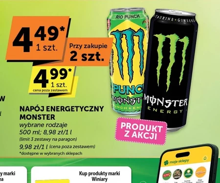 Monster Energy Gazowany napój energetyczny 500 ml