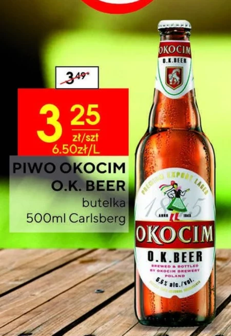 Okocim O.K. Beer Piwo jasne 500 ml