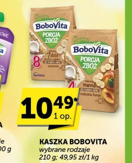 BoboVita Porcja zbóż Kaszka mleczna ryżowa banan po 4 miesiącu 210 g
