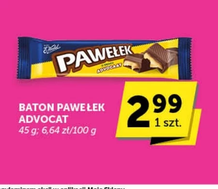 E. Wedel Pawełek Batonik o smaku advocaat 45 g