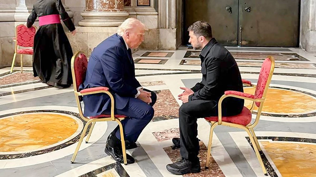 Spotkanie Wołodymyra Zełenskiego z Donaldem Trumpem