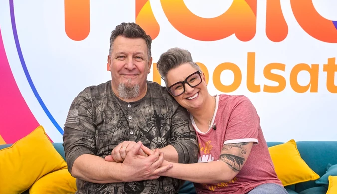 Zosia Karbowiak z mężem Tomaszem w programie "halo tu Polsat"