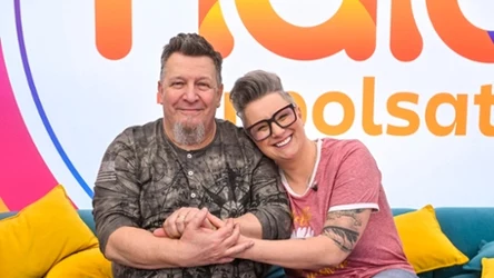 Zosia Karbowiak z mężem Tomaszem w programie "halo tu Polsat"