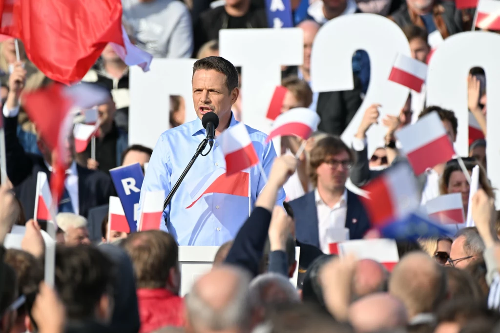Rafał Trzaskowski podczas przemówienia w Sopocie Rafał Trzaskowski podczas przemówienia w Sopocie