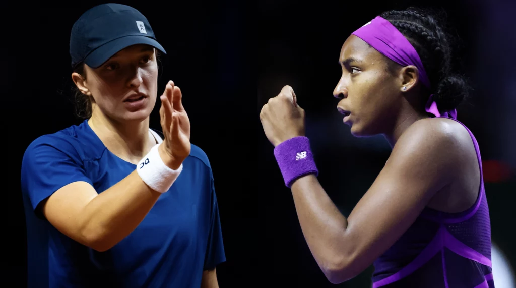 Iga Świątek i Coco Gauff Iga Świątek i Coco Gauff