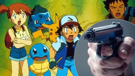 Pokemon, prawie jak osobisty ochroniarz, zasłonił właścicielkę, przyjmując kulę na siebie