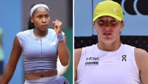 Coco Gauff (L) i Iga Świątek (P)