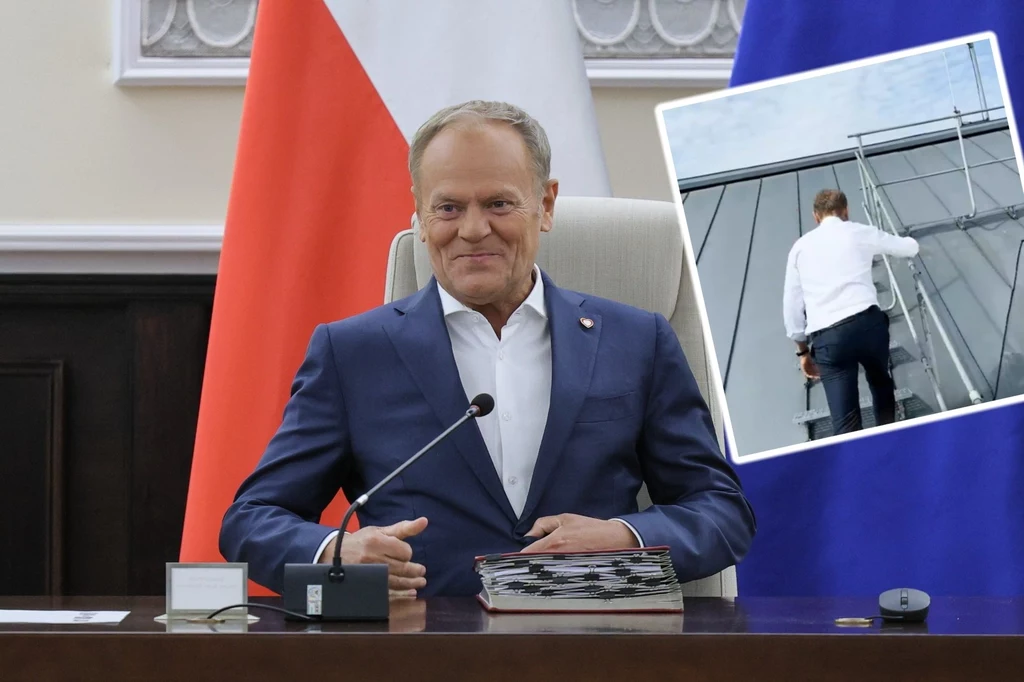 Premier wszedł na dach siedziby rządu. Miał ku temu powód