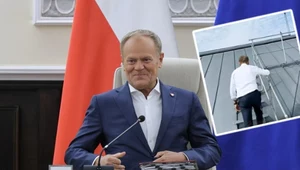 Donald Tusk wszedł na dach. Ma specjalne przesłanie