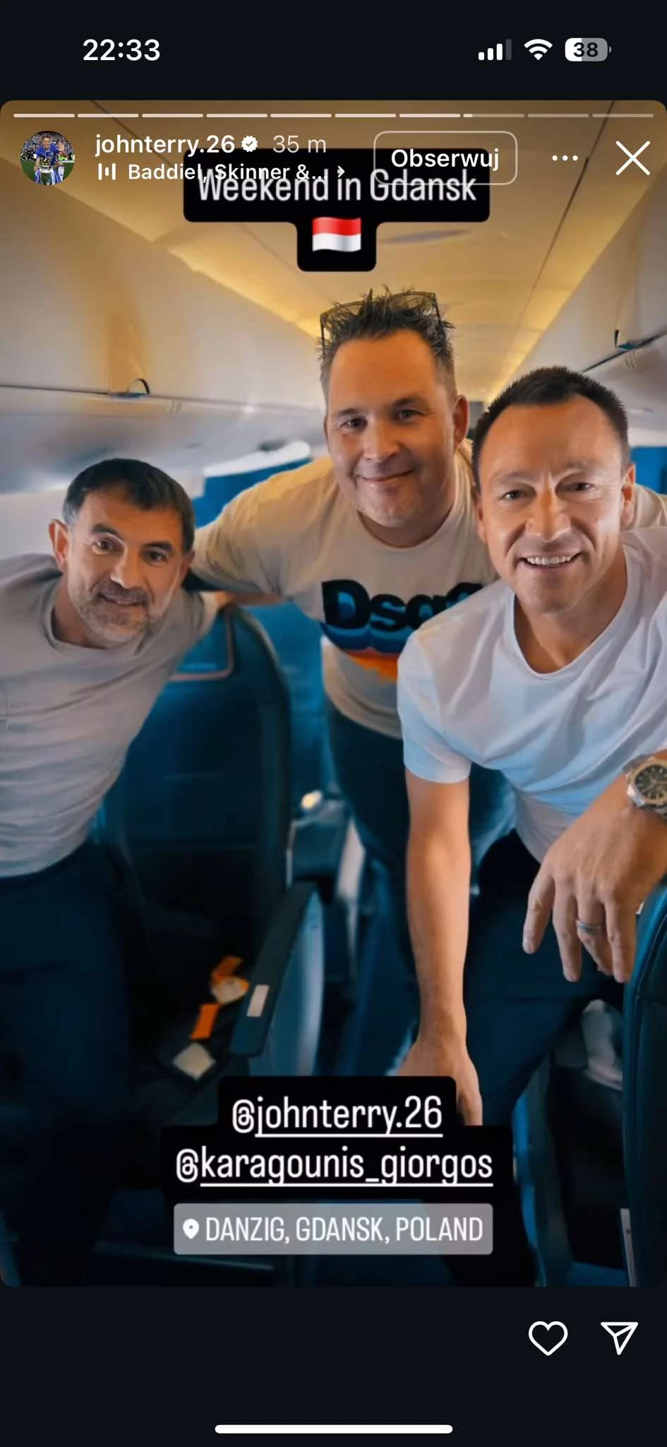 John Terry z przyjaciółmi John Terry z przyjaciółmi