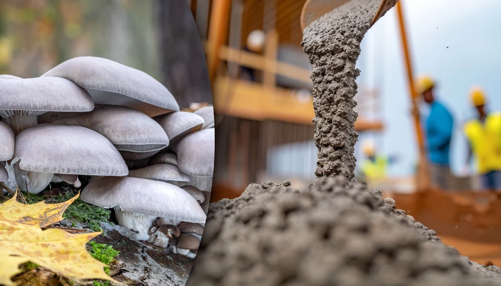 Na całym świecie trwają prace, aby beton i materiały izolacyjne zastąpić "żywymi" surowcami, które potrafią się naprawiać i nie są tak emisyjne. Naukowcy badają pod tym kątem głównie grzyby Na całym świecie trwają prace, aby beton i materiały izolacyjne zastąpić "żywymi" surowcami, które potrafią się naprawiać i nie są tak emisyjne. Naukowcy badają pod tym kątem głównie grzyby