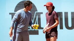 Wim Fissette i Iga Świątek w Madrycie