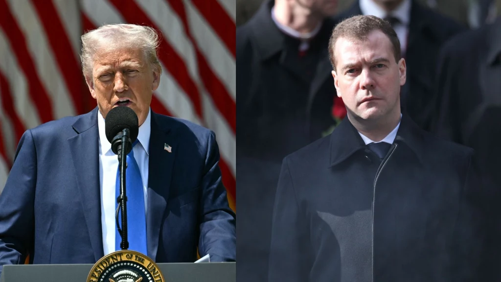 Dmitrij Miedwiediew reaguje po słowach Donalda Trumpa