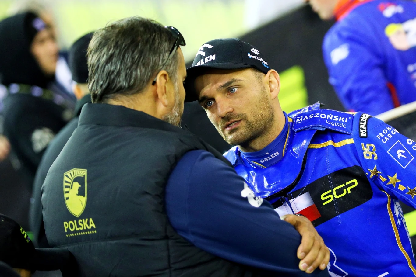 Bartosz Zmarzlik i trener reprezentacji Polski, Rafał Dobrucki