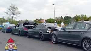 Cztery BMW rozbite w drodze na zlot. To była nieudana majówka