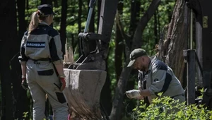Ekshumacje w Puźnikach w Ukrainie. Odnaleziono szczątki ponad 30 osób