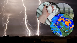 Front burzowy sunie przez Polskę. Wielkie gradobicie, są pierwsze zdjęcia